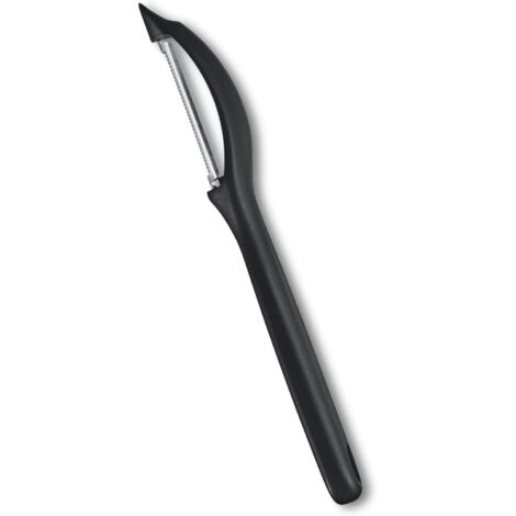 1 schwarzer Universal-Schäler für Obst und Gemüse, extra scharf