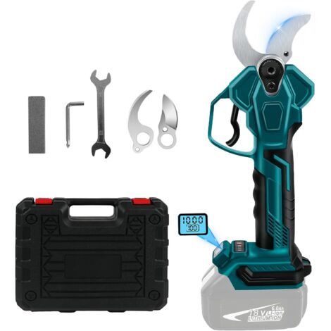 1 Sécateur Électrique Sans Fil, Moteur Brushless, Lame Acier SK5, Coupe 40mm, Pour Jardin