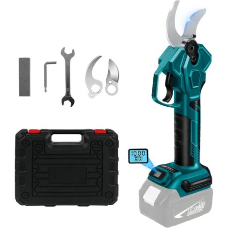 1 Sécateur Électrique Sans Fil, Moteur Brushless, Lame Acier SK5, Ouverture 65mm, Pour Jardin, Vigne