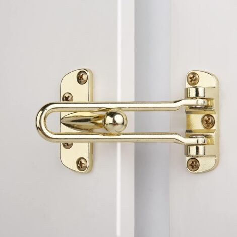 1 Serrure De Porte Barre Pivotante Alliage De Zinc Doré Sécurité Maison Intérieure