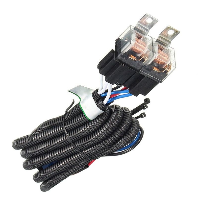 1 Set 2-Scheinwerfer H4 Scheinwerfer Glühbirne Keramik Buchse Stecker Relais Kabelbaum Kit 12V Auto Auto zubehör,CHINA | 06967139494787