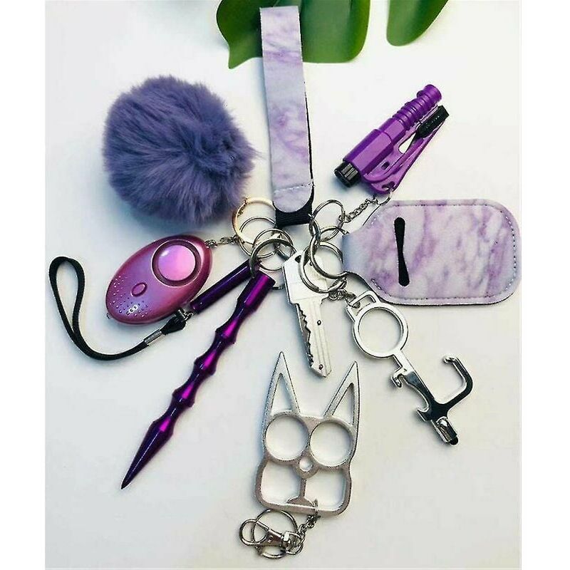 1 set completo da donna portachiavi autodifesa