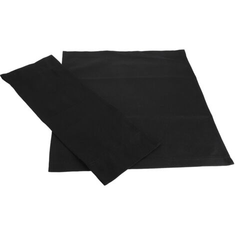 1 Set de Housse de Siège en Toile pour Chaise de Réalisateur, Accessoire de Mobilier et Fournitures Maison Noir