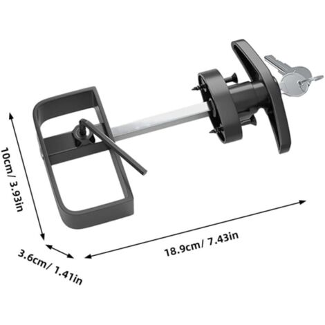 1 set di chiavi per serratura in metallo per porta del fienile per armadietto del garage, facile installazione