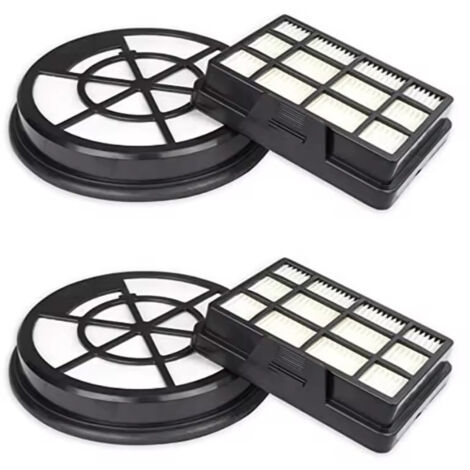 1 set di filtri per aspirapolvere Bosch BGC05AAA1/BGS05A220/BGS05AAA2 (2 filtri di ingresso aria + 2 filtri di uscita aria)