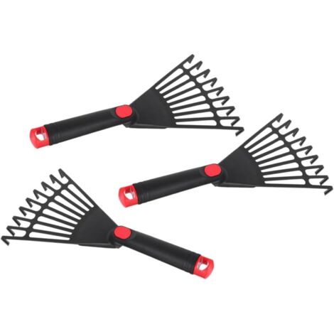1 set di rastrelli da giardino compatti per gli amanti del giardinaggio, prendi 3 pezzi