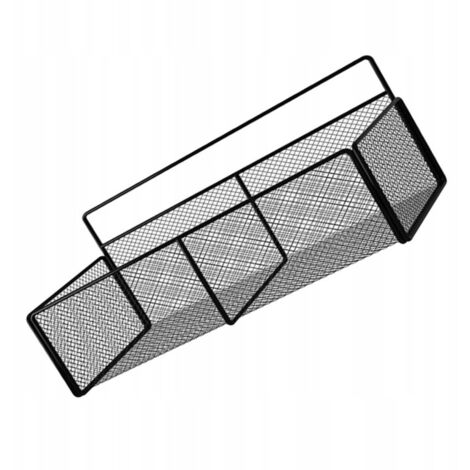 1 Set Étagère Suspendue WC Salle Bain Noir