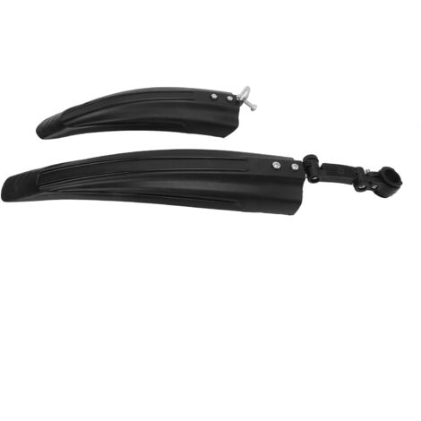 1 Set Garde-Boue Vélo Avant Arrière Renforcé Élargi pour VTC VTT Noir