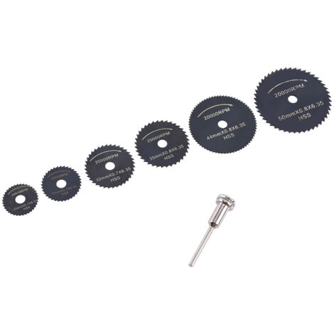 1 Set Lames de Scie Circulaire Mini HSS pour Bois, Plastique, Aluminium - Outils de Coupe