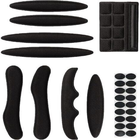 1 Set Mousse Casque Velo,Coussinet de Casque de Vélo Rembourrage de Casque Casque Rembourrage Kit,Mousse Casque Coussinets Anti-Collision Intérieurs,Accessoires de Casque Universels - Noir
