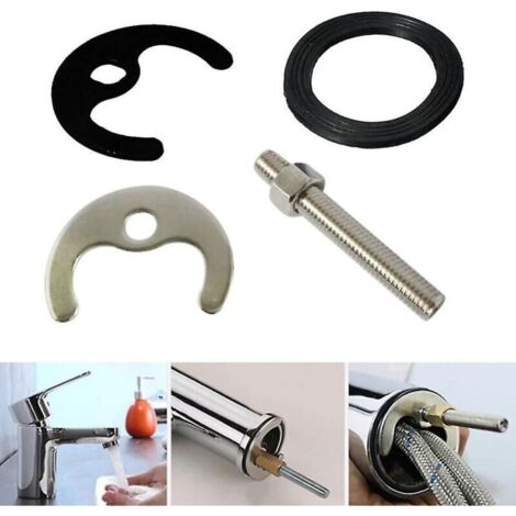 1 set of bolts for a one-piece sink mixer tap fixing kit with washer, mixer tap fixing tool (single hole)
