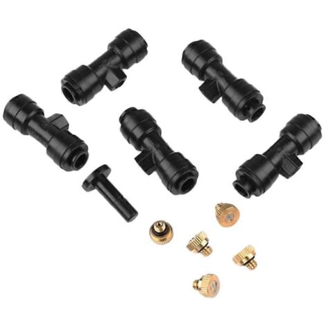 1 Set of Nozzles, Spray Cooling Kit, Garden Sprayer Irrigation System, Garden Irrigation Low Pressure Adder