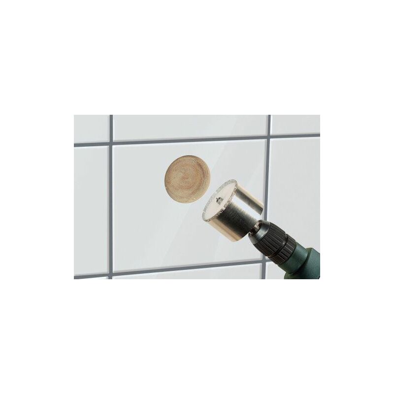 

Wolfcraft 5926000 - Sierra de corona Diamant "Ceramic" con broca de centrado, vástago 10 mm, Ø 35 mm