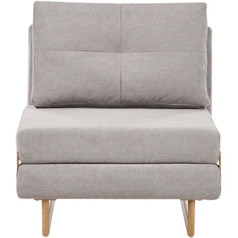 1-Sitzer Schlafsofa JERSLEV Stoff Grau