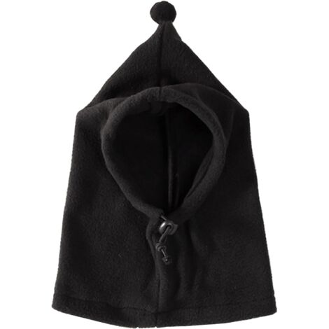 1 Snood Chien,Cache Oreille Chaud,Ajustable,Polaire,Noir,Promenades Extérieures