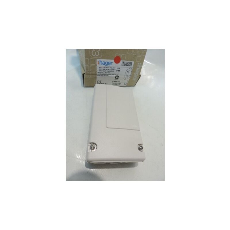 Hager - Récepteur radio 1 sortie pour volets roulants / store 10A IP55 knx Quicklink tebis TRE221
