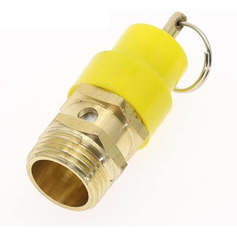 1 Soupape de sécurité compresseur d'air, laiton, 1/4", 10KG, régulateur pression, tuyauterie industrielle