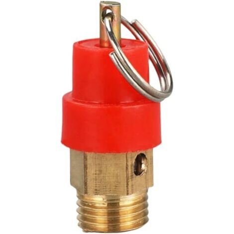 1 Soupape de sécurité, laiton, 120 PSI, filetage BSP 1/8 et 1/4, pour compresseur d'air