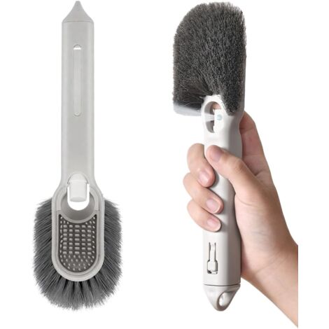 1 spazzola per piatti con dispenser per detersivo per piatti  Bastoncino multifunzionale per la pulizia dei piatti: strumento di pulizia per cucina, bagno, doccia, frigorifero e lavandino