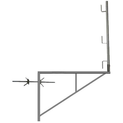 1 Staffa zincata 1.00m x 1.50m - Tubo tondo - 110011509/01