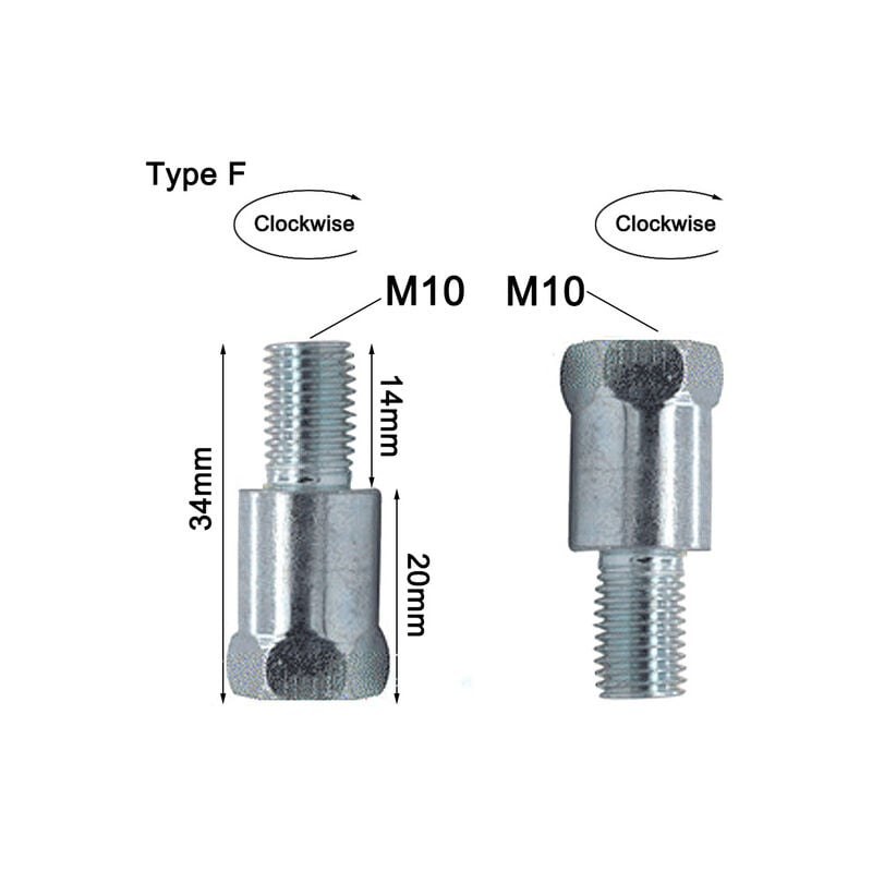 1 stück 10mm Im Uhrzeigersinn Spiegel Adapter Stahl Metall Heighten Rück Bolzen Schraube Gewinde Umwandlung Bolzen Motorrad Spiegel | 04537370606984 1 stück 10mm Im Uhrzeigersinn Spiegel Adapter Stahl Metall Heighten Rück Bolzen Schraube Gewinde Umwandlung Bolzen Motorrad Spiegel | 04537370606984