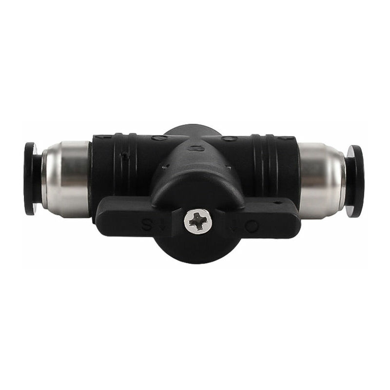 1 Stück 8 mm pneumatische Armaturen Push-Schnellkupplung Manueller Druckventilanschluss Pneumatischer gerader Stecker zum Anschließen von | 07634066032083