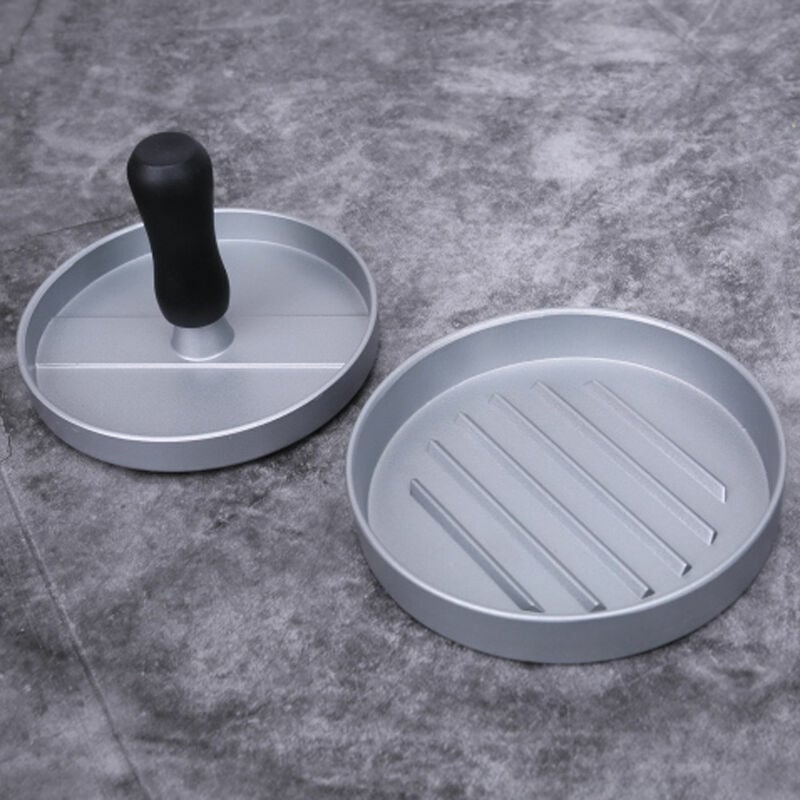 1 Stück Burgerform Spezielle DYI Burger-Grillform Manuelle Aluminium-Antihaft-Burgerpressform Burger-Rohling-Hersteller (Silber) | 07634066182979 1 Stück Burgerform Spezielle DYI Burger-Grillform Manuelle Aluminium-Antihaft-Burgerpressform Burger-Rohling-Hersteller (Silber) | 07634066182979