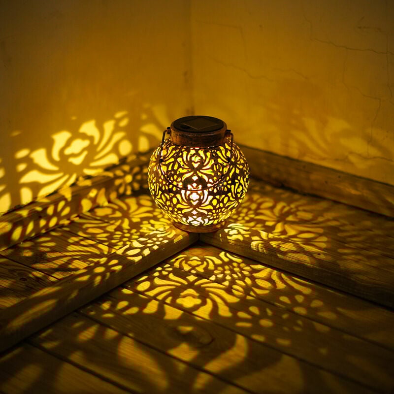1 Stück Eisen Solar Garten Licht Außenzaun Wasserdicht Dekorative Hausgarten Licht Landschaft Projektionslicht | 07634066121985