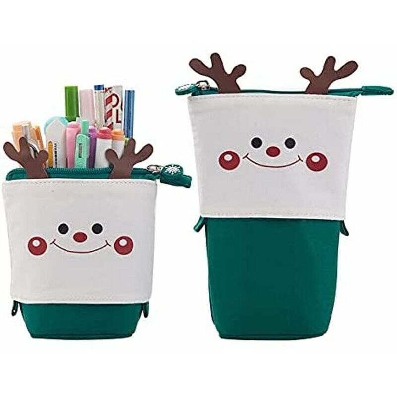 1 Stück grüner niedlicher Stift-Bleistift-Teleskophalter Pop-Up-Schreibwaren-Etui, aufstellbare Transformer-Tasche mit Smile Face Dot Organizer, | 07901320631895 1 Stück grüner niedlicher Stift-Bleistift-Teleskophalter Pop-Up-Schreibwaren-Etui, aufstellbare Transformer-Tasche mit Smile Face Dot Organizer, | 07901320631895