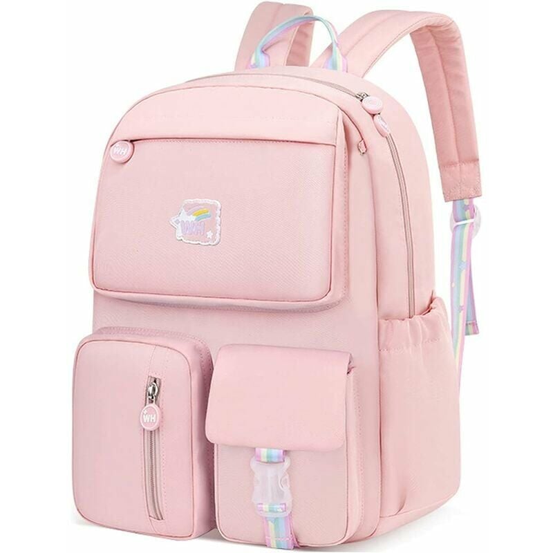 1 Stück Kinderschultasche, Outdoor-Reiserucksack für Schüler der Klassen 3-6 für Kinder (Rosa)- | 07634066232742