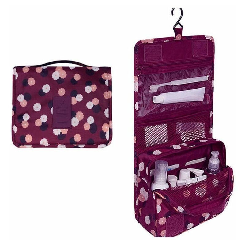 1 Stück Kosmetiktasche, Kosmetiktasche zum Aufhängen, Kulturbeutel, wasserdichte Aufbewahrungstasche mit Griff (Weinrot) | 06286528468636 1 Stück Kosmetiktasche, Kosmetiktasche zum Aufhängen, Kulturbeutel, wasserdichte Aufbewahrungstasche mit Griff (Weinrot) | 06286528468636