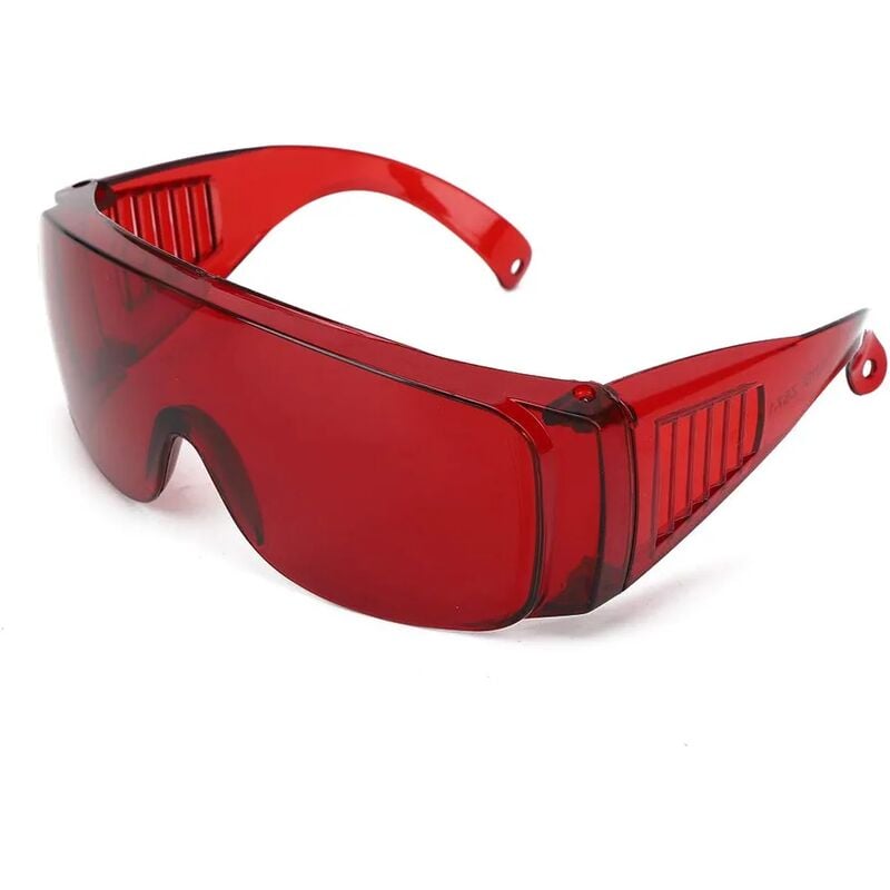 1 Stück Schutzbrille, Laserbrille, Schutzbrille, Laserschutzbrille zum Augenschutz, Brillenfilter (Rot) | 06286480245467