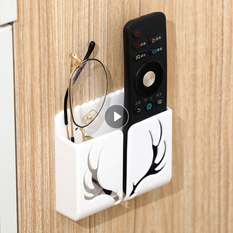 1 stück Wandmontierte Aufbewahrungsbox Fernbedienung Aufbewahrungsbox Klimaanlage Fernbedienung tv Aufbewahrungsbox Telefonhalter Organisation | 06931925417403