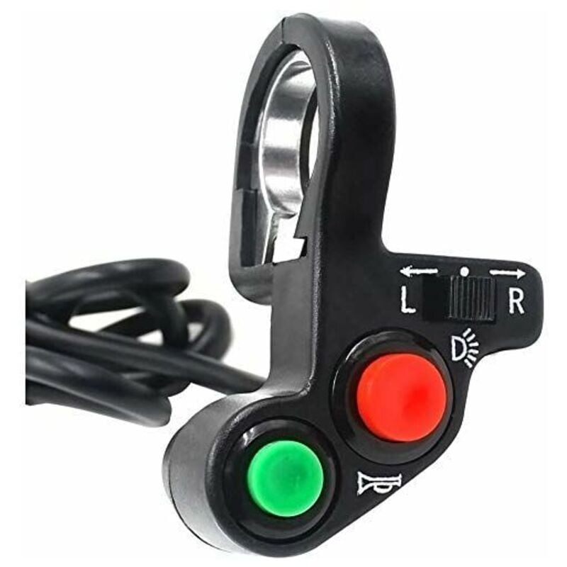 Image of Jalleria - 1 Stück 7/8' 22mm Multifunktionslenker Off-Road Motorrad Hupe Blinker Ein/Aus Schalter