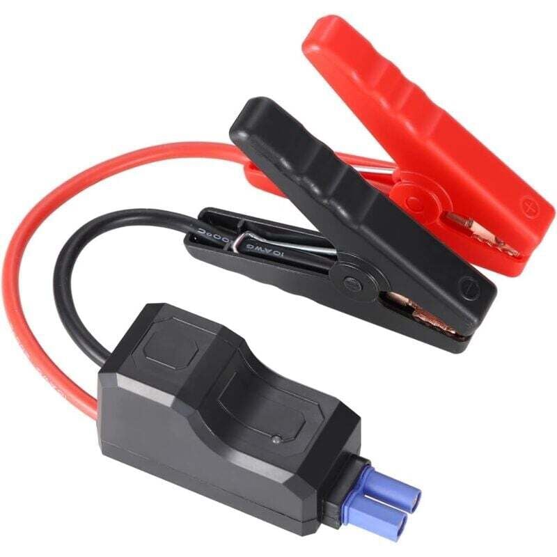 Image of Cavo di emergenza per auto da 1 pezzo per avviatore di emergenza portatile intelligente, clip a coccodrillo di ricambio per avviatore di emergenza