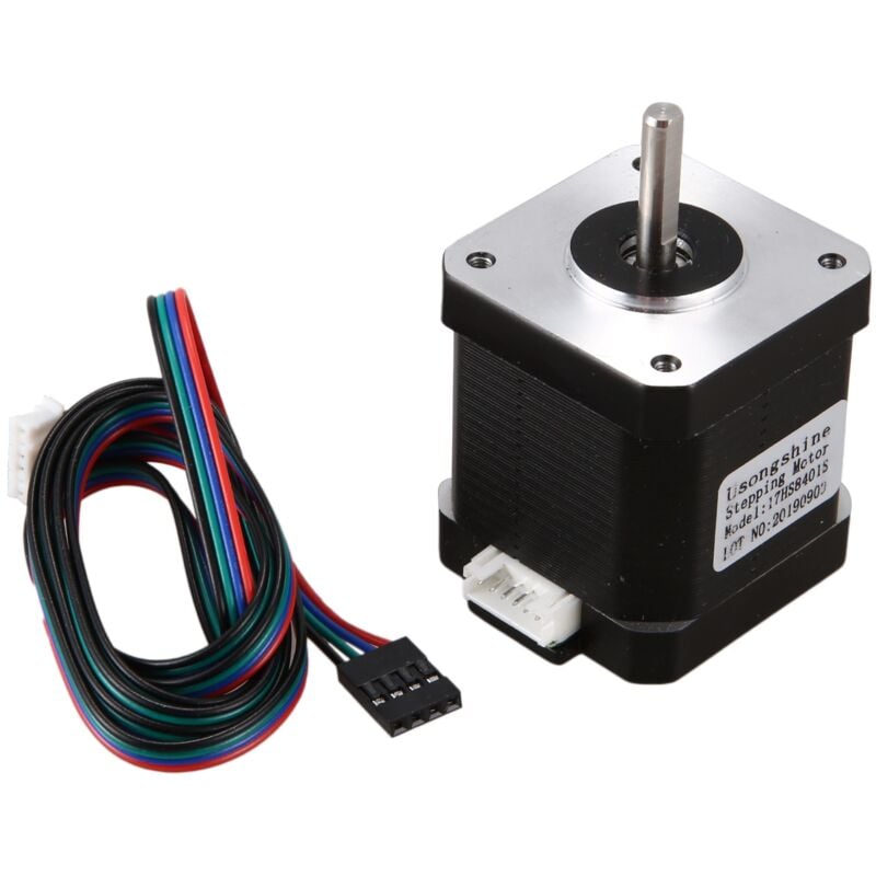 Image of 1 Stück Nema 17 Schrittmotor 48 mm Nema17 42Bygh 2A 4-adrig (17Hs8401) 1 m Kabel für 3D-Drucker cnc