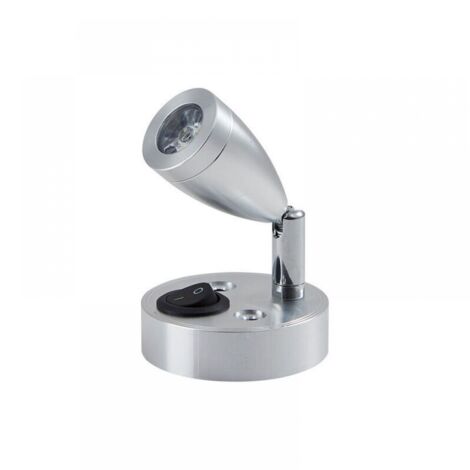 (1 Stück) 12V LED-Spot-Leseleuchte mit einstellbarem Schalter, warmes Licht für Wohnmobile/Boote, LED-Innenbeleuchtung