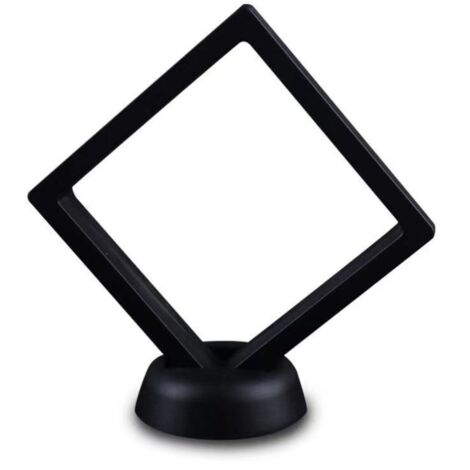1 Stück 7070 mm schwarzer 3D-Schmuckmünz-Displayrahmenhalter b