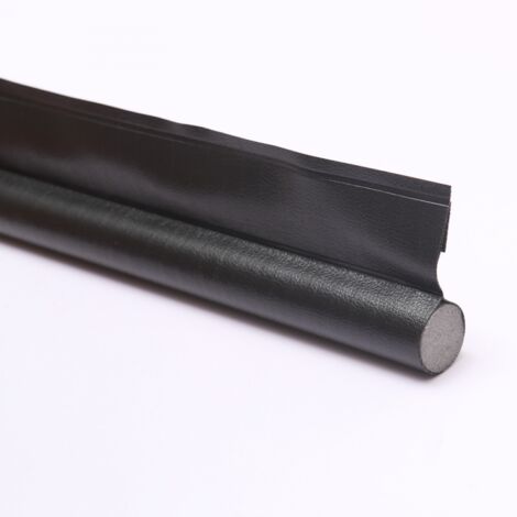 1 Stück 96 cm (schwarz) Einseitiger Türboden mit selbstklebendem Wetterschutz, Türdichtungsstreifen, Zugluftstopper, Kälteschutz gegen Zugluft und Lärm