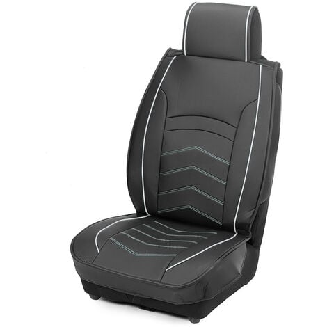 2 x Smart ForTwo Sitzbezüge Schonbezüge Schutz PKW Schwarz Grau Leder
