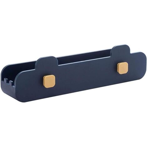 1 Stück blauer Küchenorganizer, Topfdeckel-Löffelhalter aus Kunststoff, Löffelholster