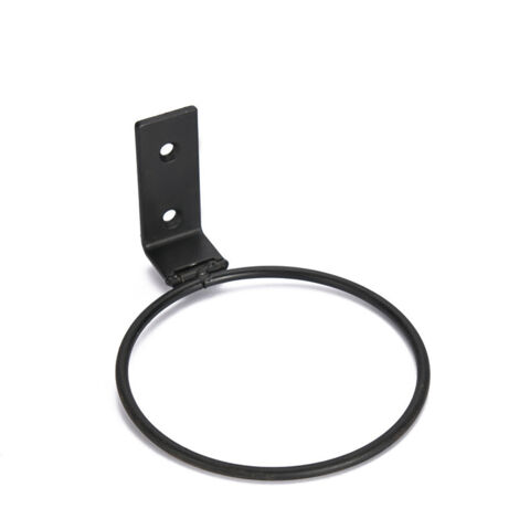 1 Stück Blumentopfhalter aus Eisen, zur Wandmontage, faltbar, Blumentopfständer, Durchmesser 11 cm, schwarz, geeignet für Garten und Balkon