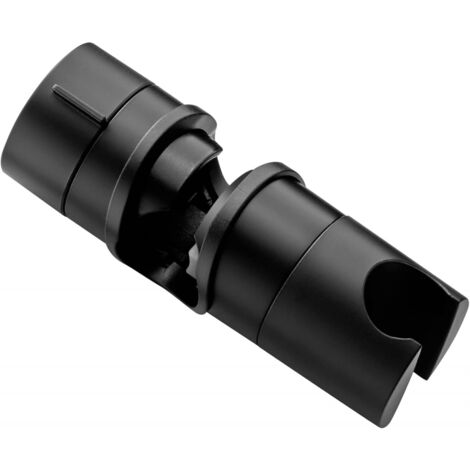 1 Stück Duschhalterung, universelle schwarze Duschkopfhalterung für 18–25 mm Duschstange aus massivem ABS, verdickte und verbesserte Version Duschkopfhalterung, mattschwarz