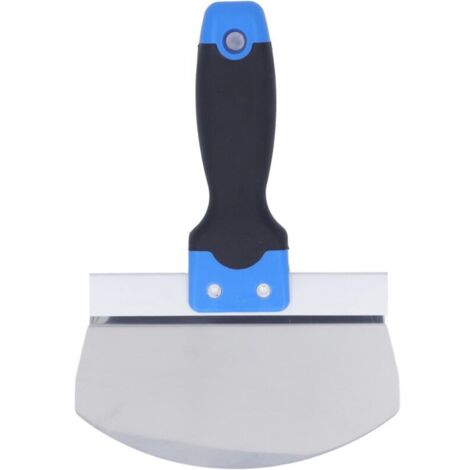 1 Stück Edelstahl-Spachtel, Bogenspatel, Handwerkzeug für Trockenbau mit glatter Kante für Maler und Stuckateure