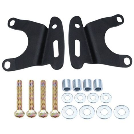 1 Stück. Farbe: Schwarz. Material: Metall. Modifizierte Halterung für den vorderen Rückspiegel am Motorrad.