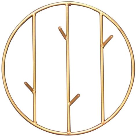 1 Stück Handtuchhaken, Kleiderhaken, Kleiderhaken im kreativen Stil, zum Aufhängen von Handtüchern, Hüten, Mänteln, Schals, Gold, 23  23 cm