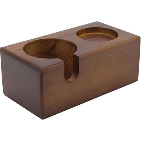 1 Stück Kaffeefilter-Tamperhalter aus Holz, Kaffee-Tamperstation, Co
