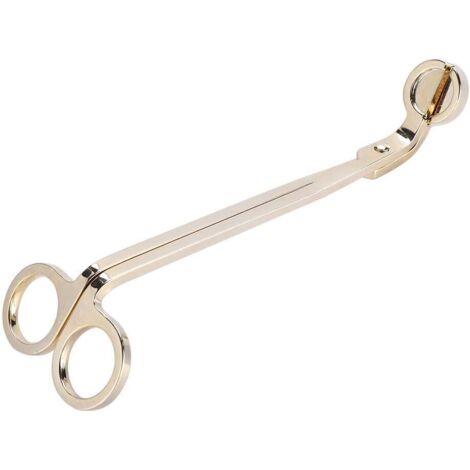 1 Stück Kerzenherz-Clip, beschichteter Edelstahl, Kerzendochtschneider, Kerzenzubehör, Dochtschneider, Scherenwerkzeug für Bastelwerkzeuge (Gold)