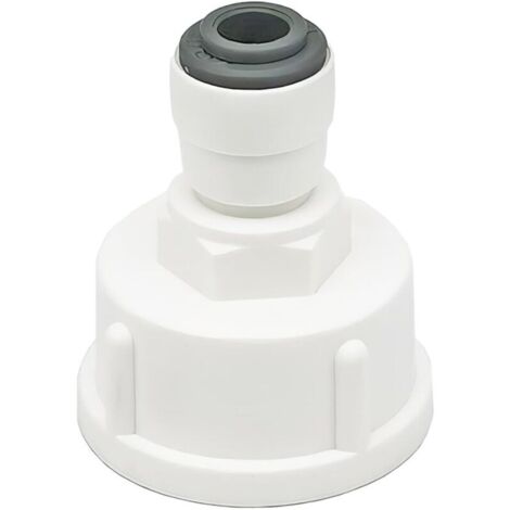 1 Stück Kühlschrank-Wasserschlauchanschluss, Schnellkupplung 1/4" auf 3/4" Innengewinde, Doppeldichtung, Schnellanschluss für Wasserfilter