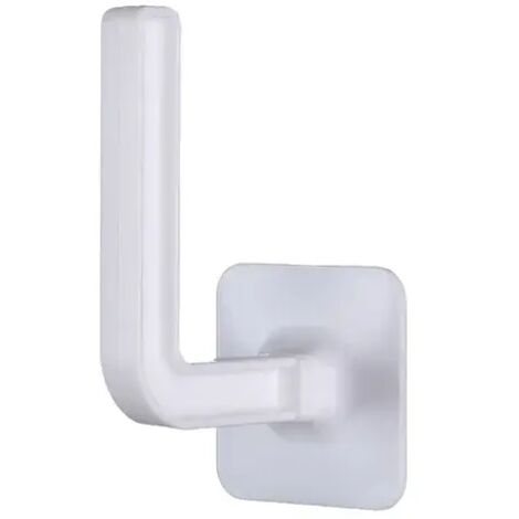 1 Stück L-förmiger, bohrfreier Wandhaken für Stoff, geeignet für Mäntel, Hüte, Handtücher, Kleidung, Küchenrollen und als Badregal
